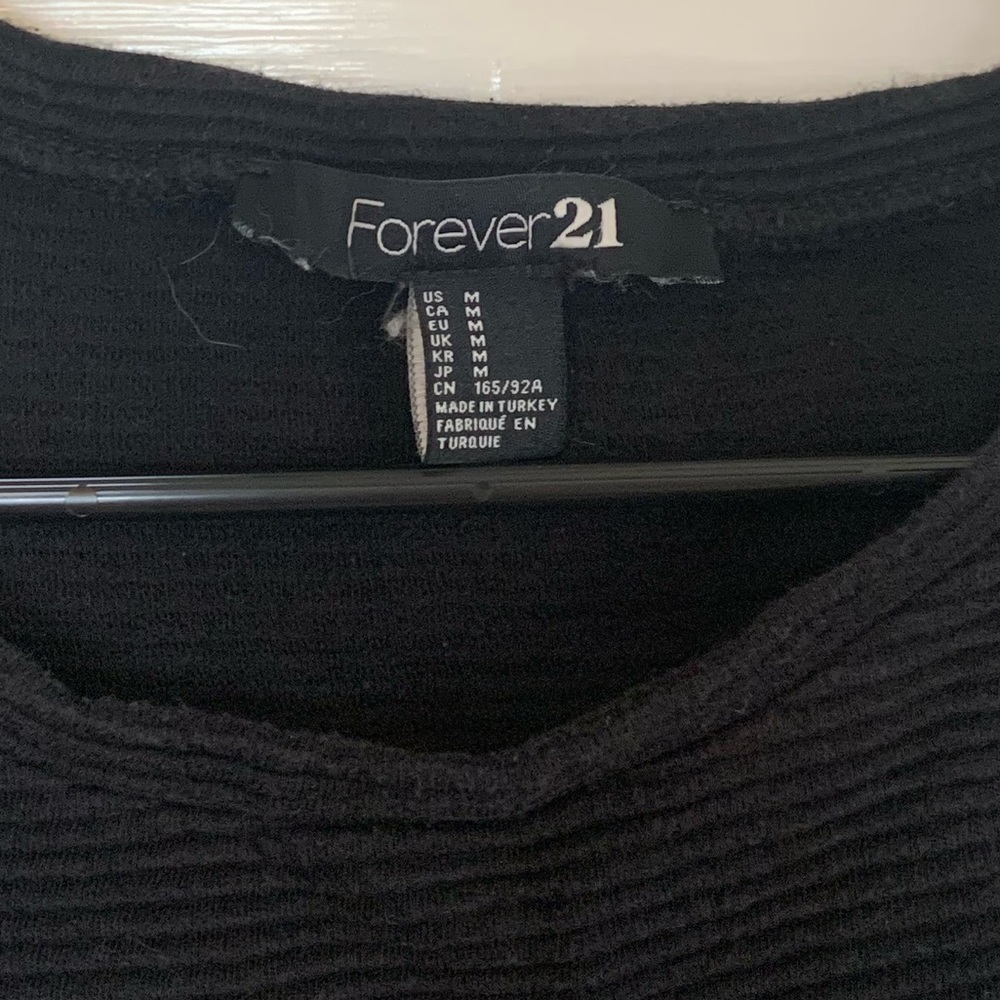 Black Ribbed Sweater - Picture 3 of 4